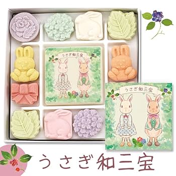 キエリ舎　すすきうさぎの和菓子プレート　2枚セット すすきうさぎの和菓子トレー｜陶器｜キエリ舎｜和食器通販｜うち